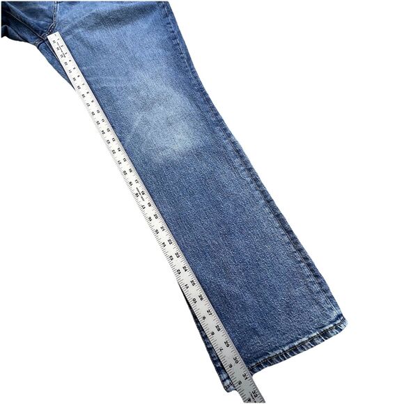 Old Navy Jeans Womens 14 Blue High Rise Kicker Boot Cut Light Wash Stretch Denim - Picture 11 of 13